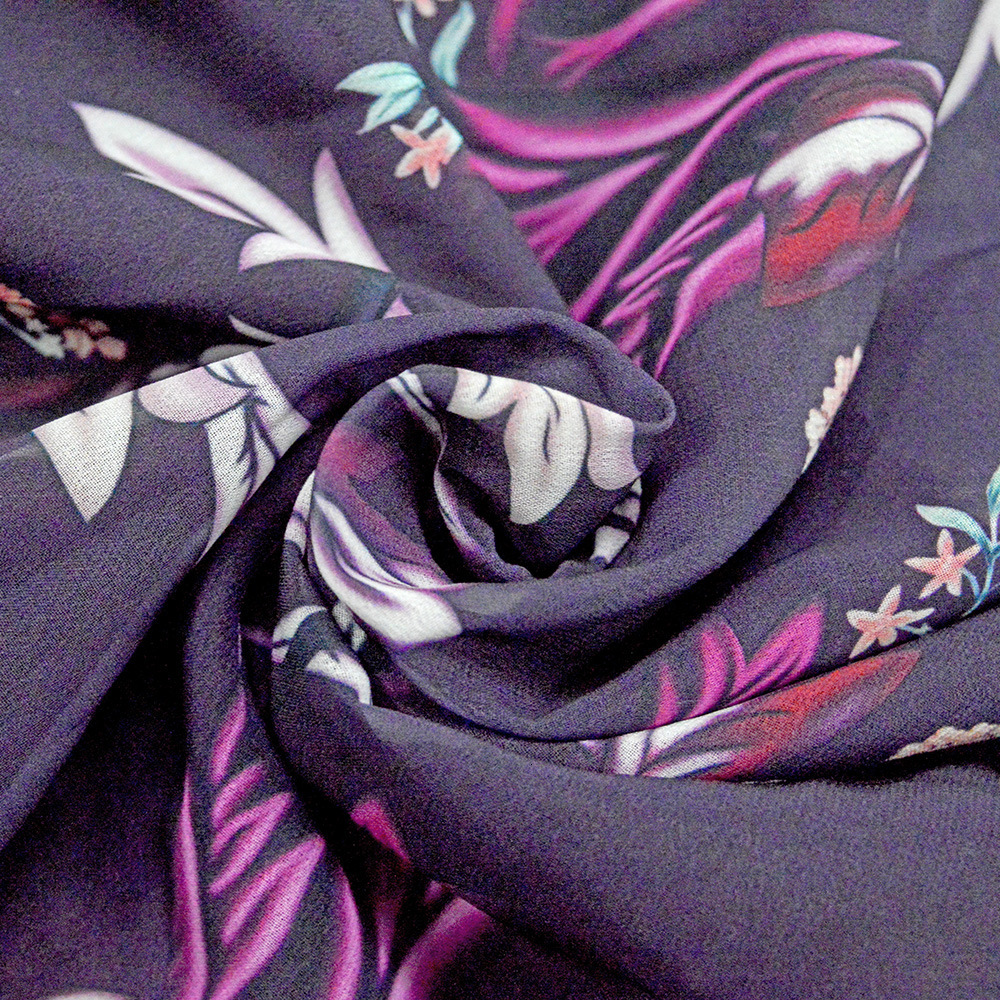 Printed Sexy V-neck Chiffon Women's Autumn/Winter Dress