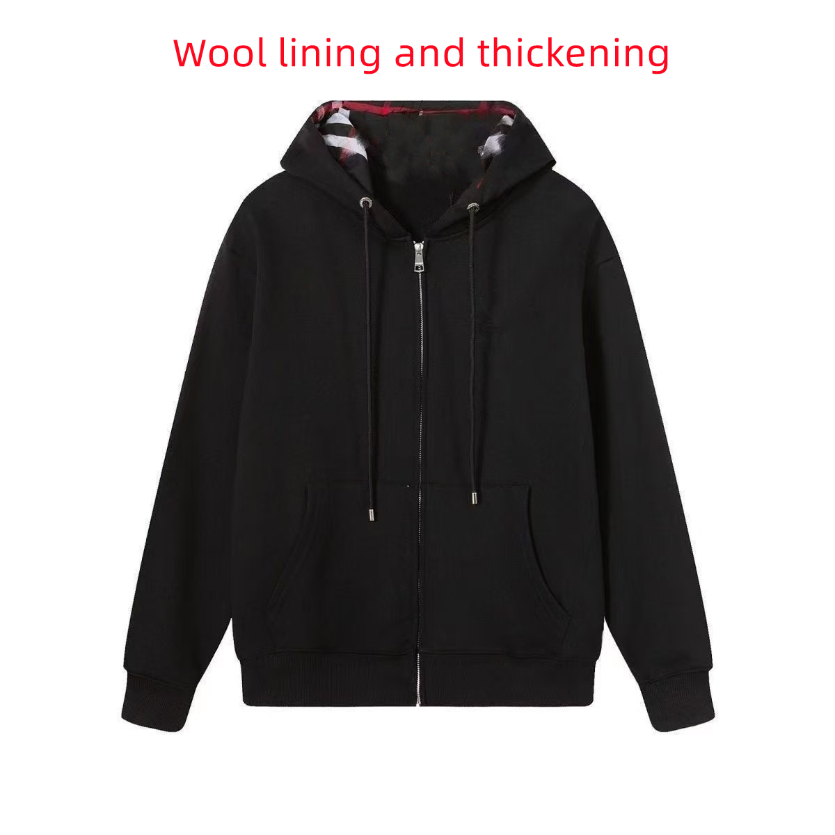 Men's hoodies, men's jackets, women's autumn and winter hoodies, loose cotton tops for couples, high-quality plus size plush embroidered thick jackets