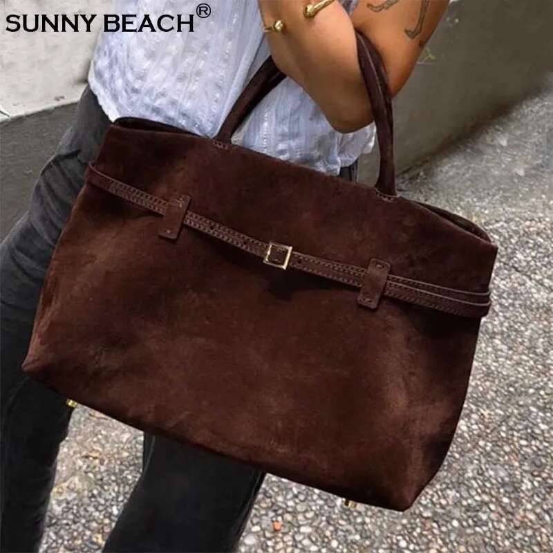 Fashion Big Square Office Chocolate Shoulder Bag Woman Strap Buckle Designer Female Autumn Winter Tote Purse Handbags
