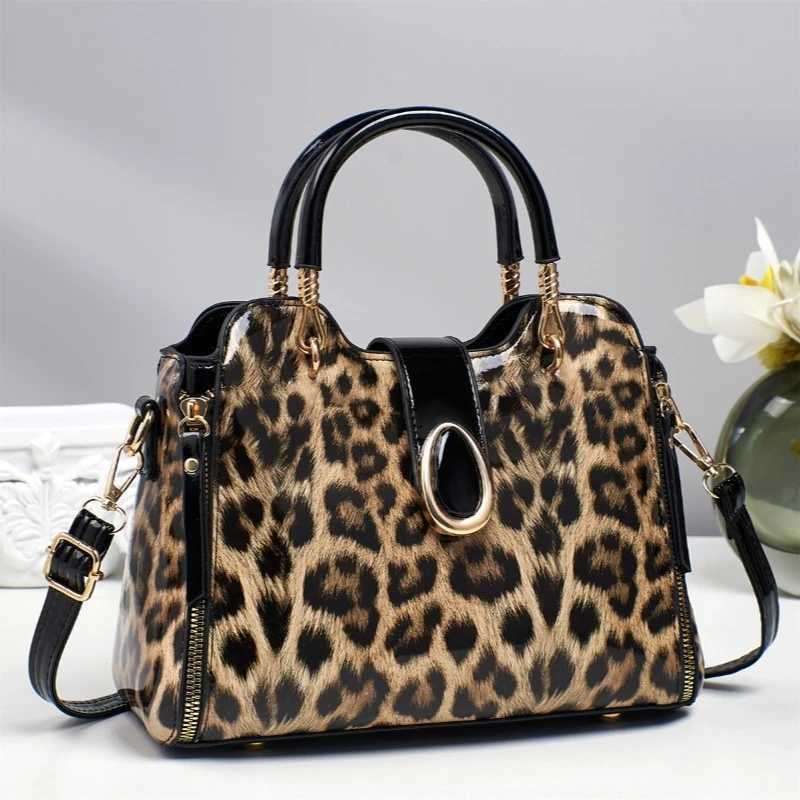 New FAshion Leopard Women Handbags European Design Patent Leather Ladies Bags Female brand luxury Womens Crossbody Bag K251110