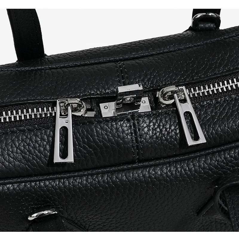 2025 New Genuine Leather Women's Simple Handbag Bowg Pillow Bag Crossbody Shoulder Bag