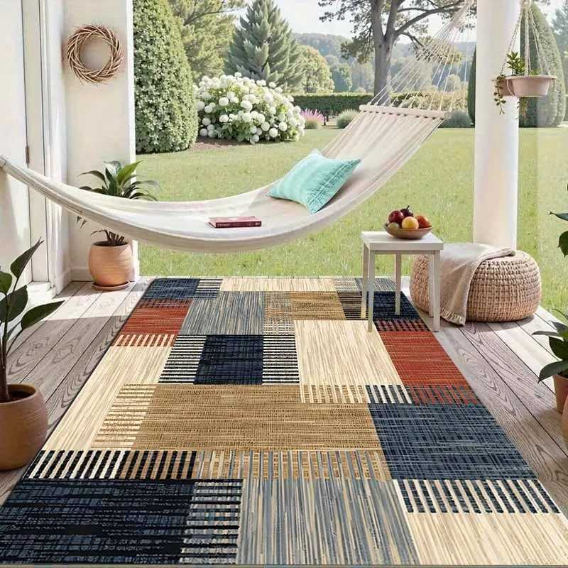 VIKAMA Flannel Plaid Carpet Soft Doormat Welcome Mat Outdoor Carpet Large Area RugRug For Bedroom Carpet For Live Room Home Deco Y251110