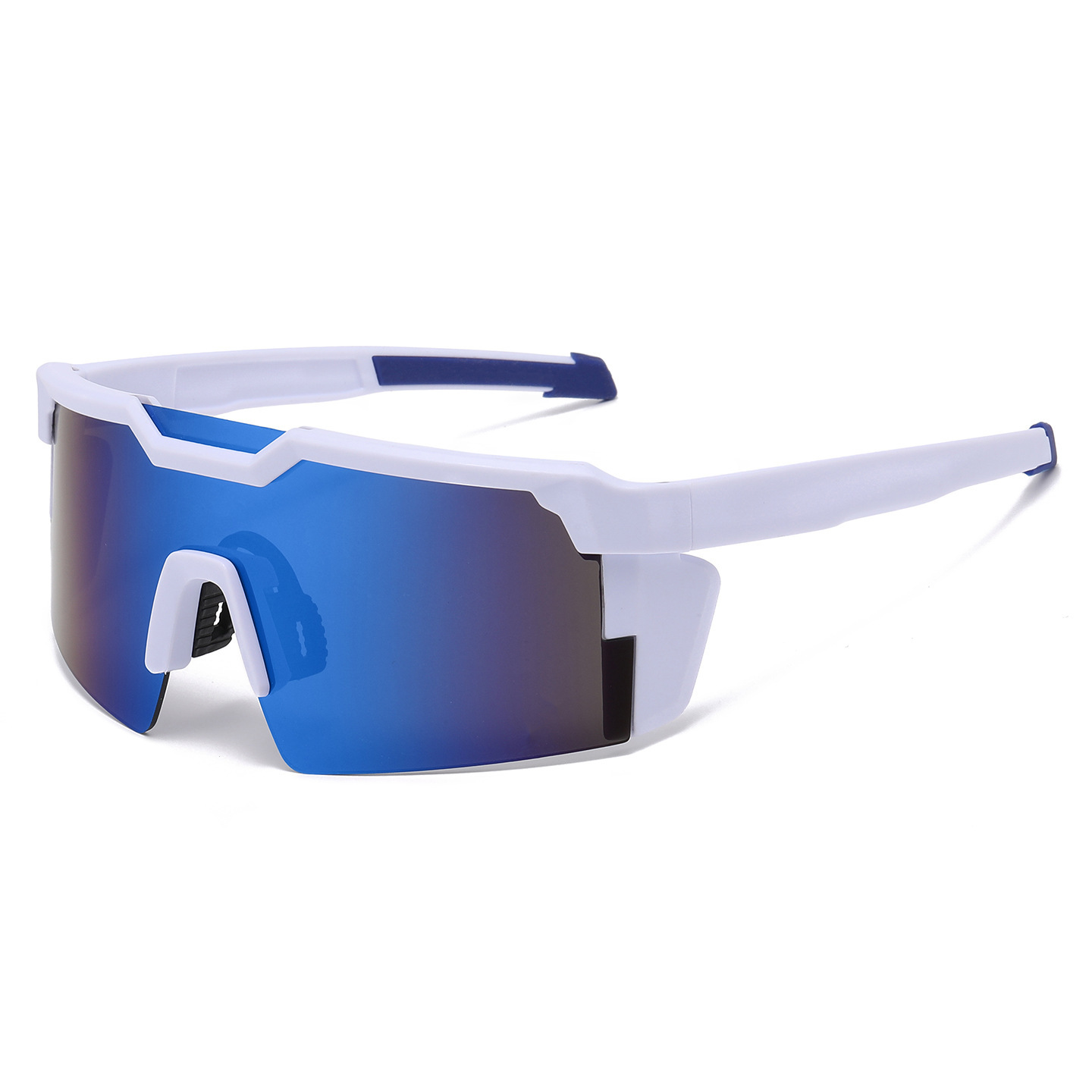 New Cross-Border Vibrant Cycling Sunglasses Windproof & UV-Protective Sunglasses European & American Outdoor Sports Coated Sunglasses