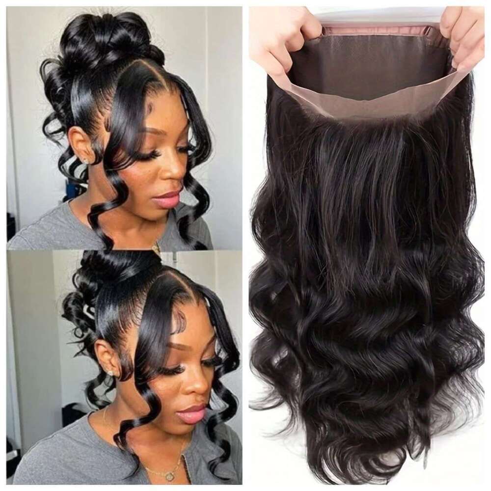 200% Density Body Wave 360 Full Human Hair With Breathable Inner Net Design HD Frontal For Women - Elegant, Natural Look, Versatile Styling Options, L