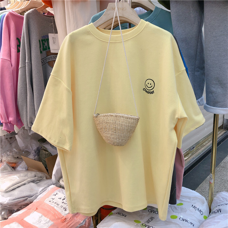 2025S Designer Women S T Shirt Embroidered Short Sleeved For Women S Instagram Trend Summer New Korean Loose Large Size Student T Shirt Dongmen Women 