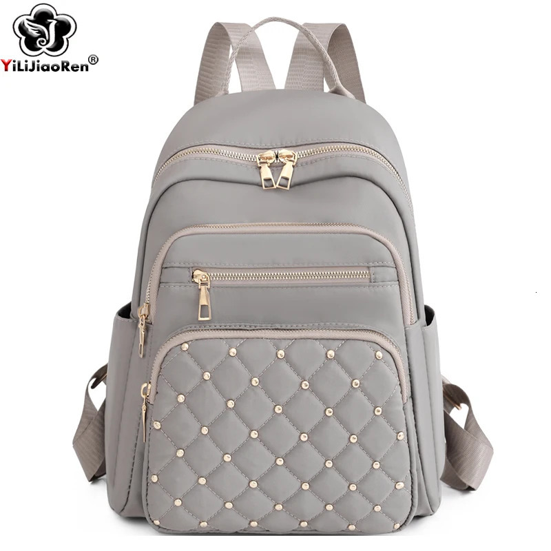 Fashion Bagpack Women High Quality Nylon Backpacks Female Big Travel Back Pack Large School Bags for Teenage Girls Shoulder Bag 250407