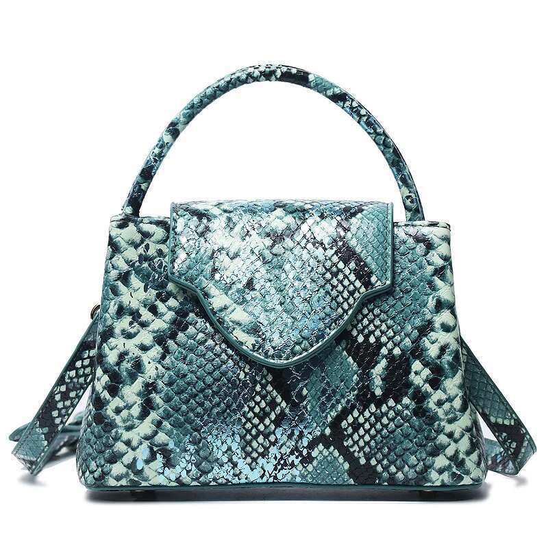 2023 Fashion New Snake Handbag Brand Design Women Loved Shoulder Tote Bag Ostrich Leather Pouch