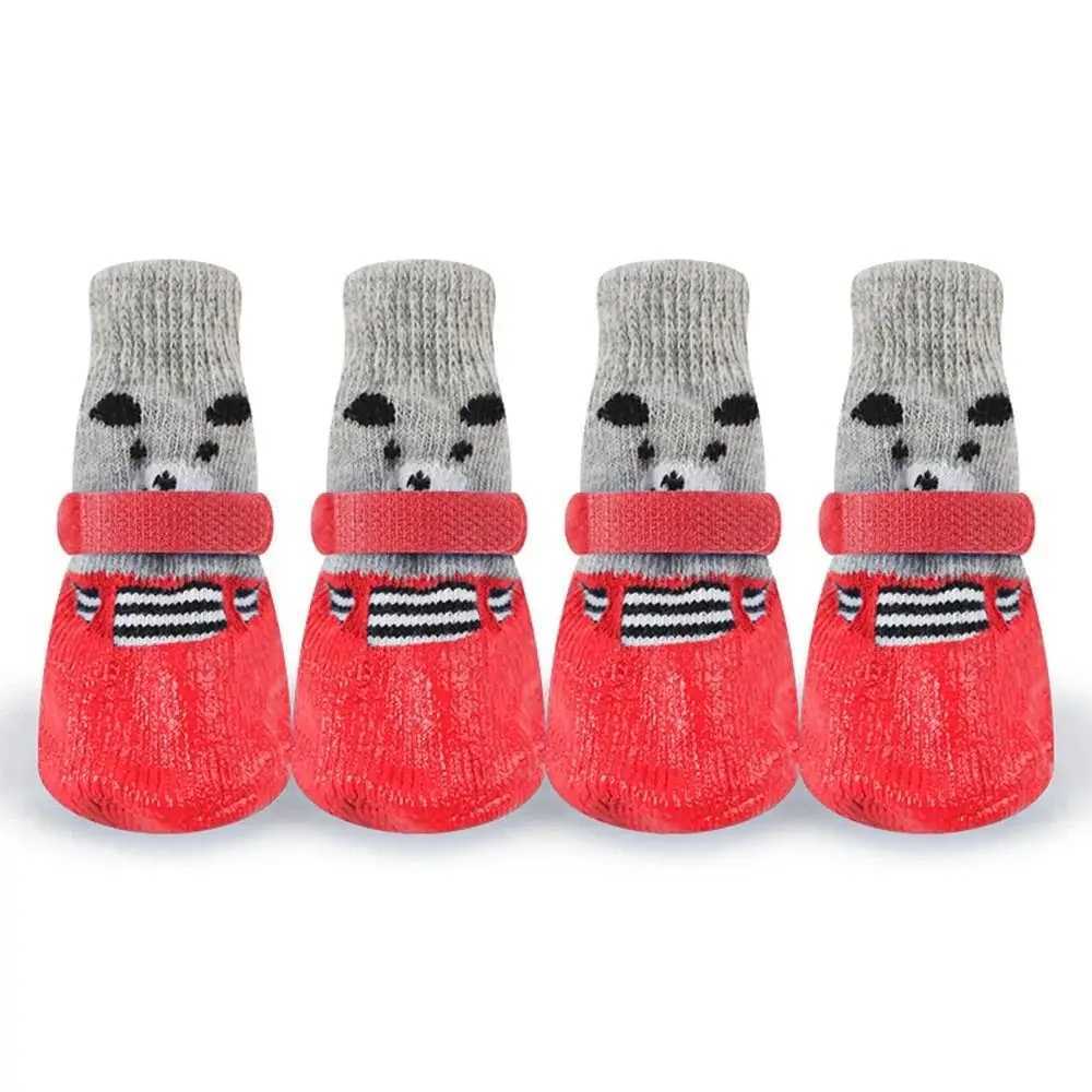 New Arrival 2 pairs of autumn and winter pet dog shoes socks waterproof cat socks anti slip dog rain boots socks Z250410