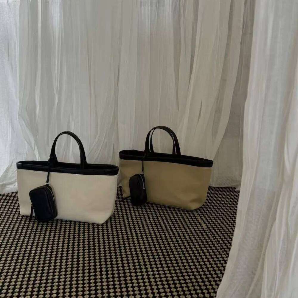 Canvas Splicing Head Layer Cowhide Tote New Niche Design Including Pendant Small Bag Casual Vintage Women's Handbag 251110