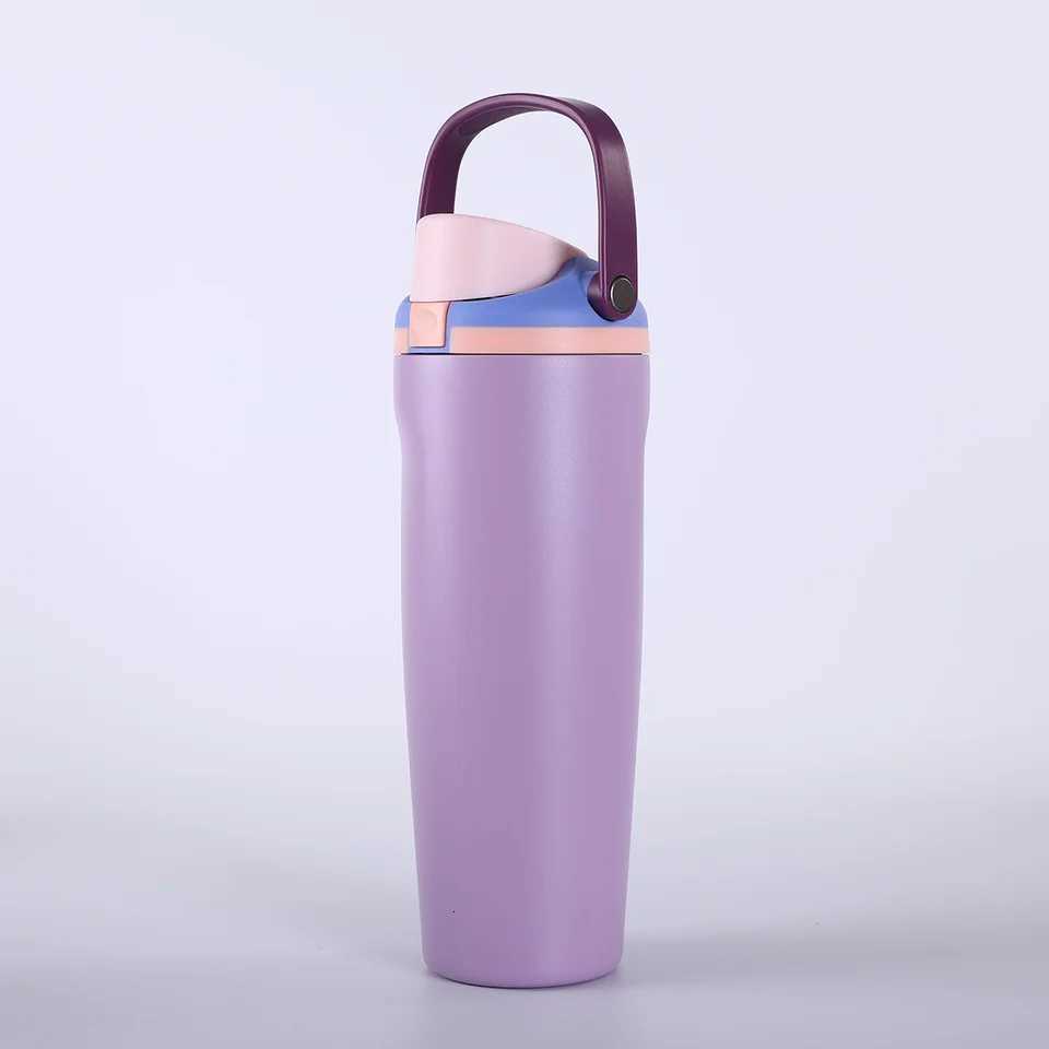 Fashionable cup Handheld fruit cup 30oz large capacity dual drink sports kettle 304 stainless steel insated cup wholes Y251110