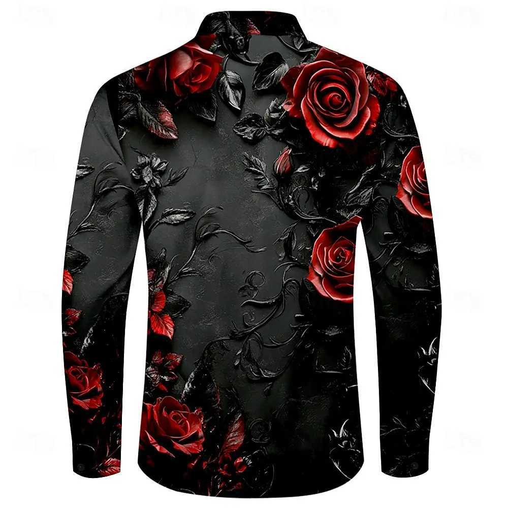 Mens casual outdoor street long sleeved 3D shirt soft and comfortable new three-dimensional fashion K251110