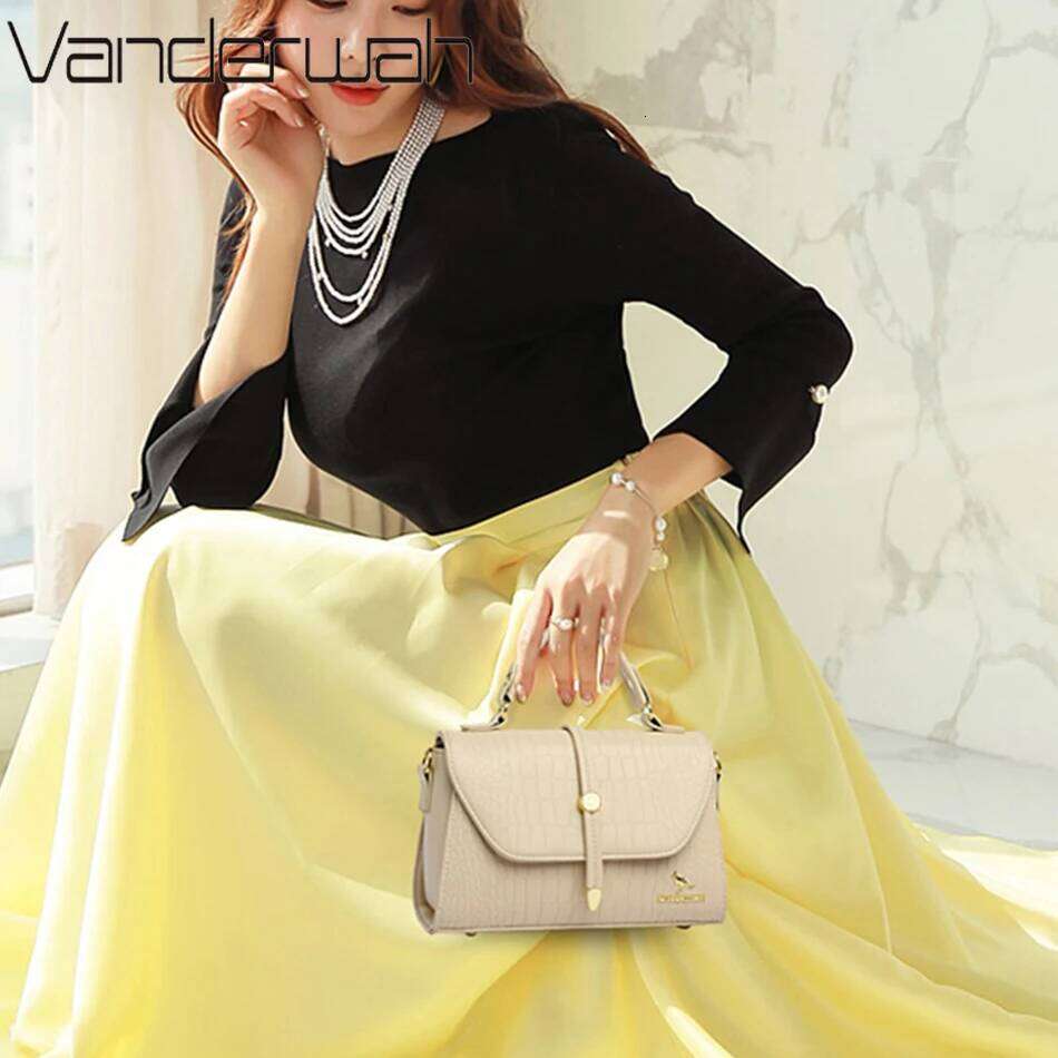 2024 Brand Crocodile Leather Crossbody Bags For Women Female Shoulder Messenger Sac Luxury Designer Ladies Handbags And Purses