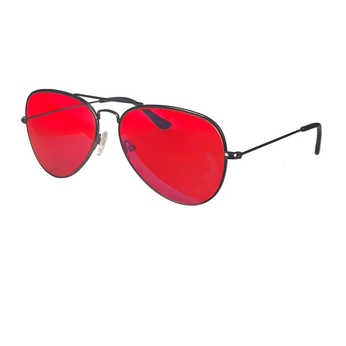 SHINU red lenses glasses men orange lens glasses women blue light filter better sleep rest glasses two size Metal frame eyewear 250407