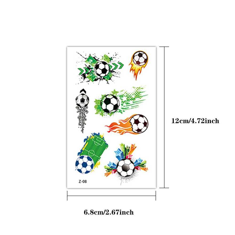 10 basketball soccer childrens cute waterproof temporary tattoo stickers soccer body art childrens facial prosthetics tattoos W250410