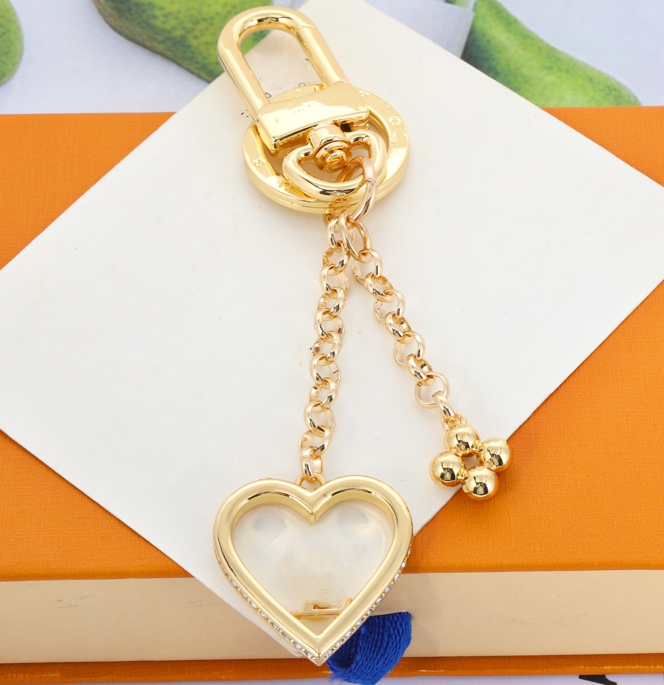 designer keychain women Letters keychain wallet llavero Car Key Chain Buckle jewelry Keyring heart stone Keychains bag chain Lanyards box