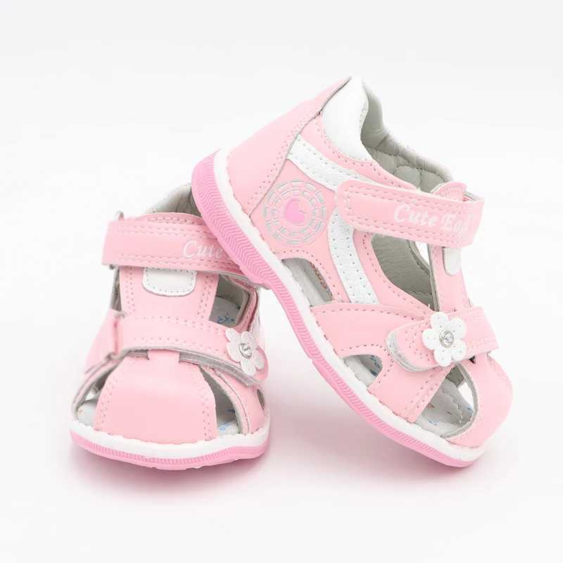 Girls Sandals Summer Flowers Sweet Soft Childrens Beach Shoes Preschool Girls Sandals Authentic Princess Fashion High School Z250410