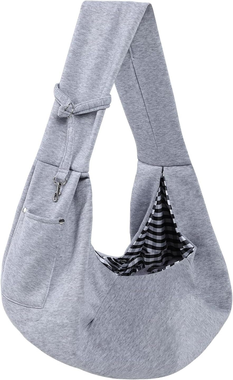 dog carrier sling double sided small dog carrying wallet with storage bag handsfree dog sling strap suitable for carrying small dogs and cats travel