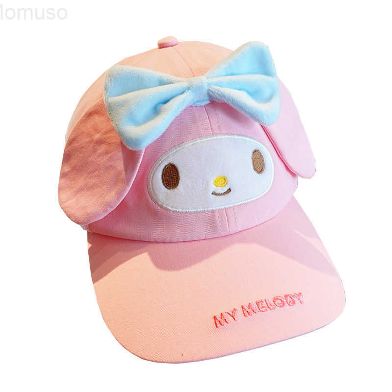 Sanrio Kuromi Childrens Cartoon Baseball Cap Boys and Girls Versatile Fashion Trendy Summer Sun Protection Visor Cap H251110