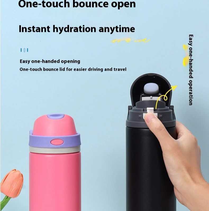 Fashionable cup Hot-selling Stainless Steel Insated Cups Large-capacity Portable Hand-held Sports Water Cups Car-mounted Handle Insated Cups Y251110