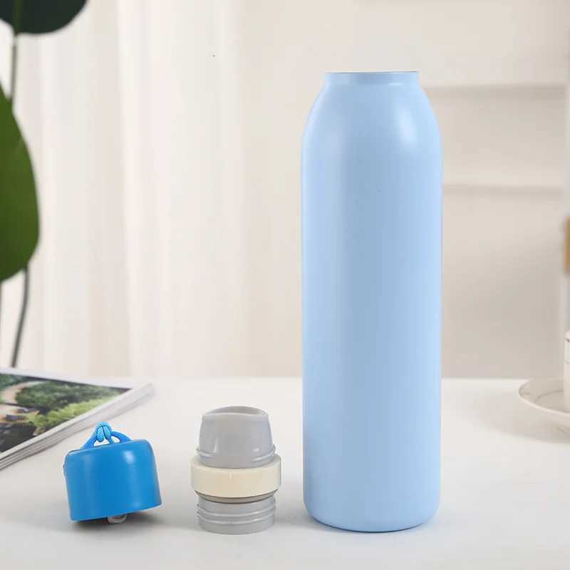 Fashionable cup 304 Stainless Steel Insated g 18/24OZ Outdoor Sports Water Bottle Portable Carrying g Large Capacity Travel Cup Y251110