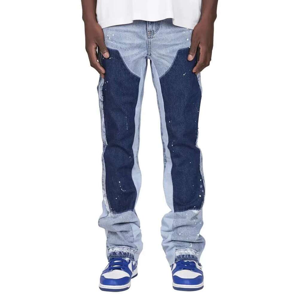 Punk High Street Raw Edge Micro-Trumpet Skinny Jeans Men Y2k Pants 2024 New Biker Rock Style Low-Rise Stretch Or Length Pants