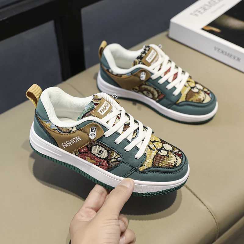 Boy niche original breathable canvas board shoes casual all-match thick soles non-slip primary school sports shoes tide W251110