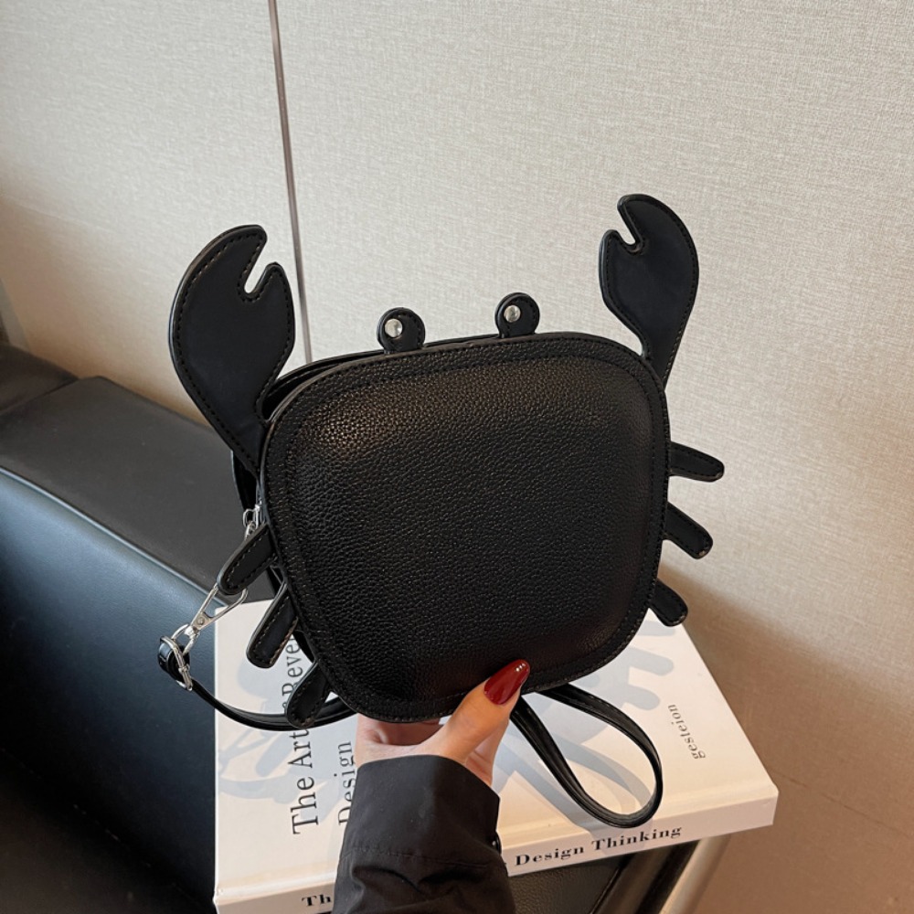 Fashionable Woman's Personalized Crab Design Shoulder/Crossbody Satchel with Unique Shape Features
