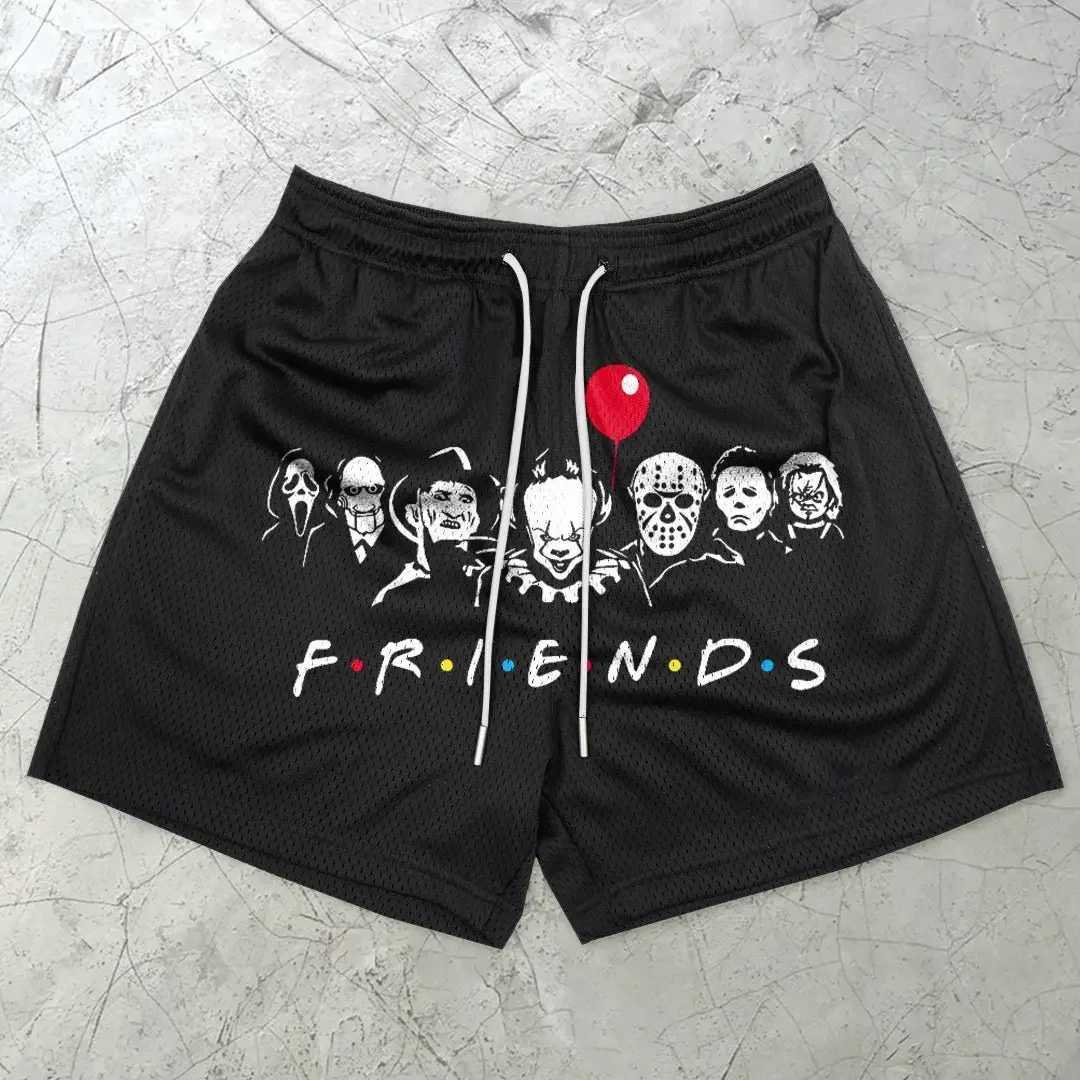 Y2k Boys Gym Shorts Beach Basketball Shorts Boys 2024 Summer Grid Screan Breathable Running Fitness Apolts Shorts X250410