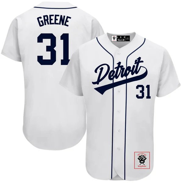 31 Greene 20 Torkelson 29 Skubal 57 Rodriguez 43 Manning 30 Carpenter 24 Cabrera 55 Lange 7 Schoop 68 Foley Custom Baseball Jeresys Stitched