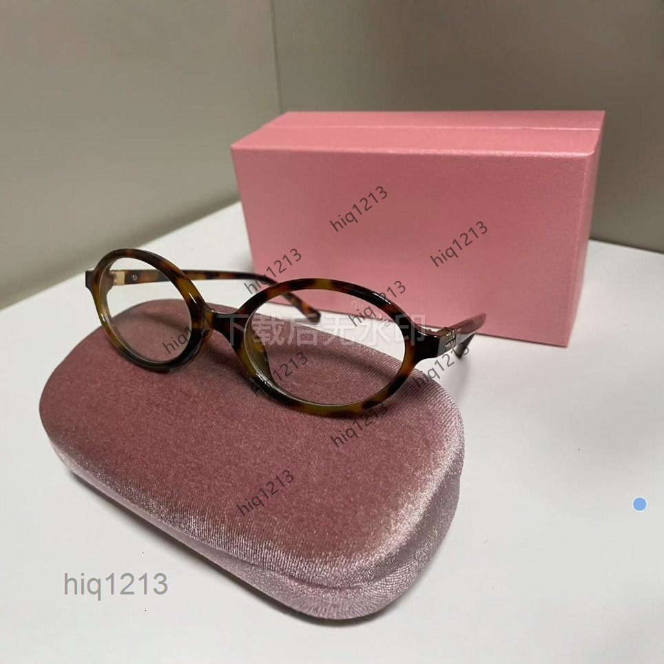designer luxury mIUly mIUly miumiu muimuu sunglasses miumiue glasses for men women 2025 Fashion Zhang Yuanying Same Style 04 Glasses Nerd Myopia Oval Small Fra BEN8