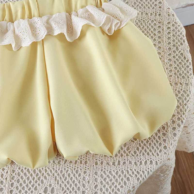 Summer Baby Shorts Girls Lace Pants Cute Bud Pants 2025 New Childrens Casual Thin Underwear 12M-5 Years Old Z250410