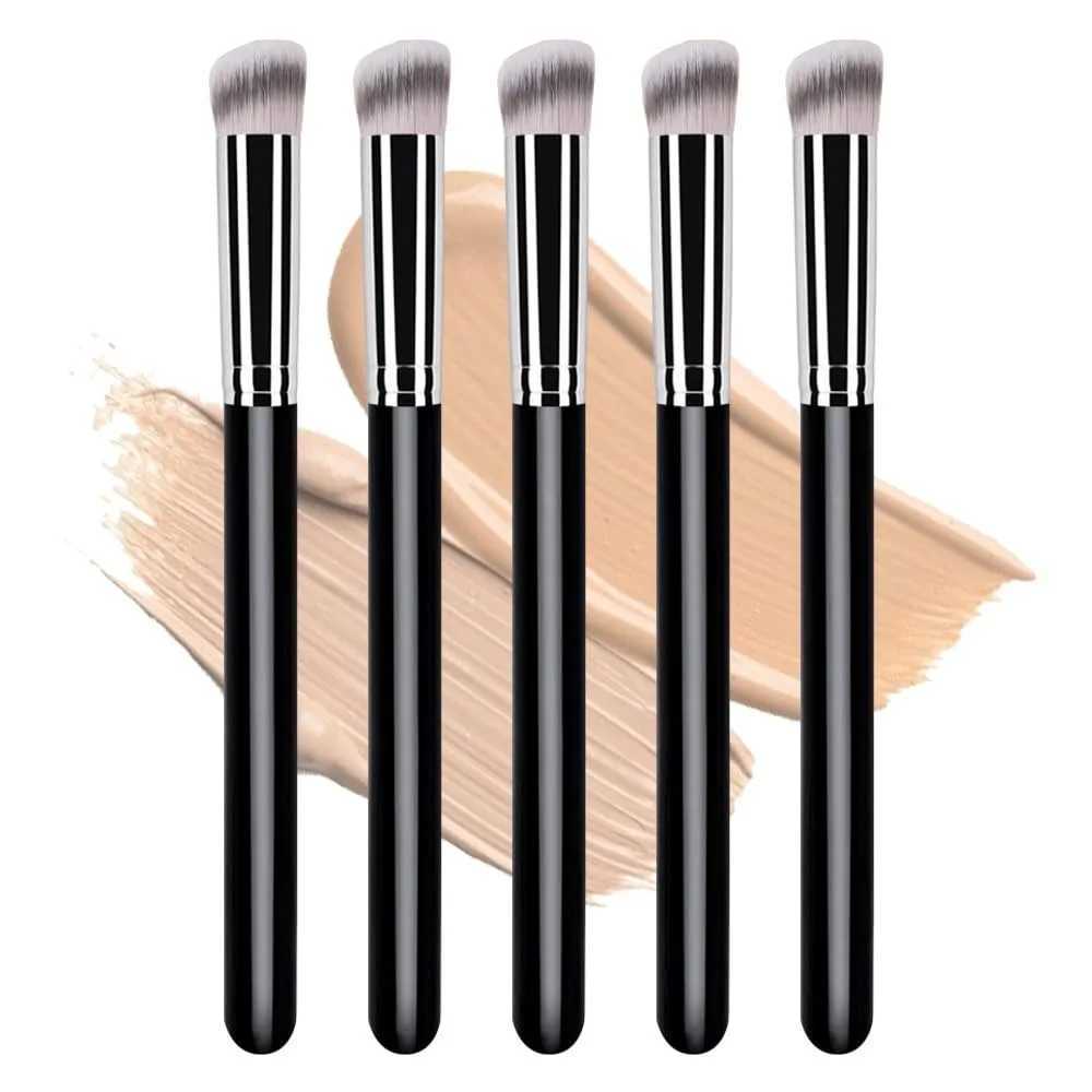 Professional Concealer Brush - Flat Round Head Foundation Concealer Makeup Brush for Under Eye Face Contour Detail Coverage L251110