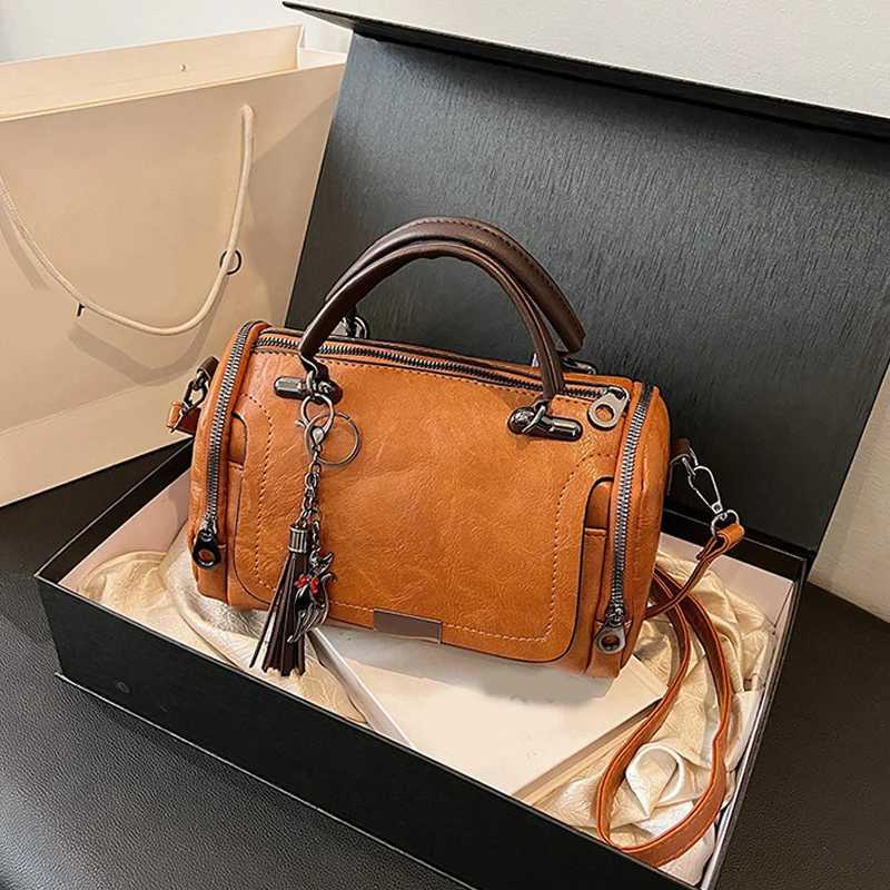 Women Crossbody Bag Pillow Bags Big Capacity Fashion Single Shoulder Bags Vintage All Match Boston Crossbody Bags K251110