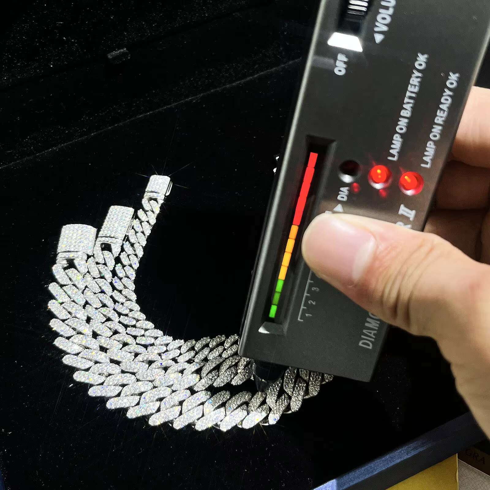 3 Days Ready to Ship 15mm 12mm 10mm 8mm 6mm VVS Moissanite Diamond Cuban Link Chain Iced Out Silver Men Hip Hop Jewelry