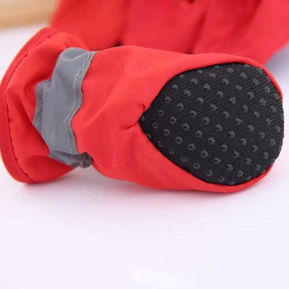 4 Winter Pet Dog Shoes Warm Snow Non slip Boots Fur Puppy Socks Pet Rain Shoes T2504010