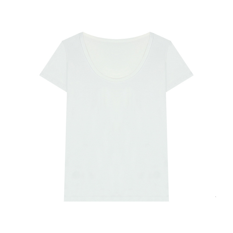 2025S Designer Women s S T shirt U neck Versatile Short Sleeved New Indoor Summer Slim Fit Slimming Front Shoulder Short Sleeved Outdoor Casual Top