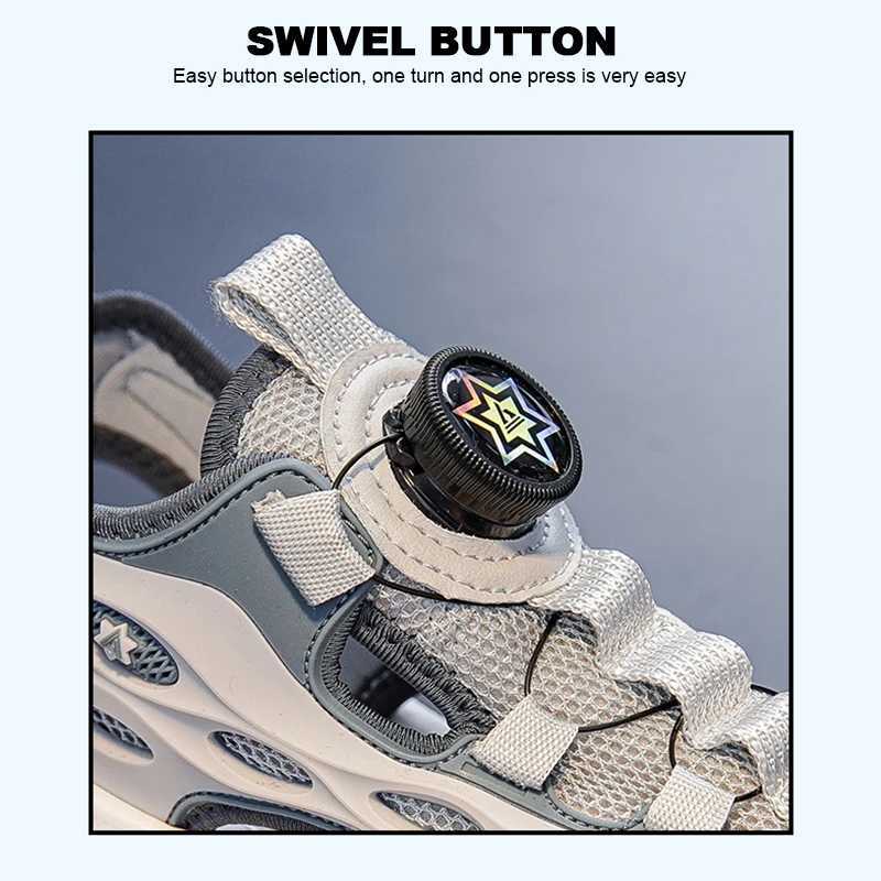 Non slip childrens sandals childrens sandals for girls and boys summer sports for young children beach sports running casual shoes Z250410