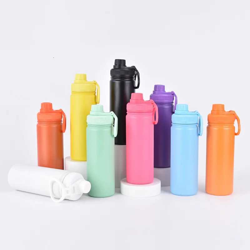 Fashionable cup Sports Water Bottle Leakproof Gym Vacuum g Portable Cup Stainless Steel Insated Water Bottle With Buckle Fitness Sports Pot Y251110