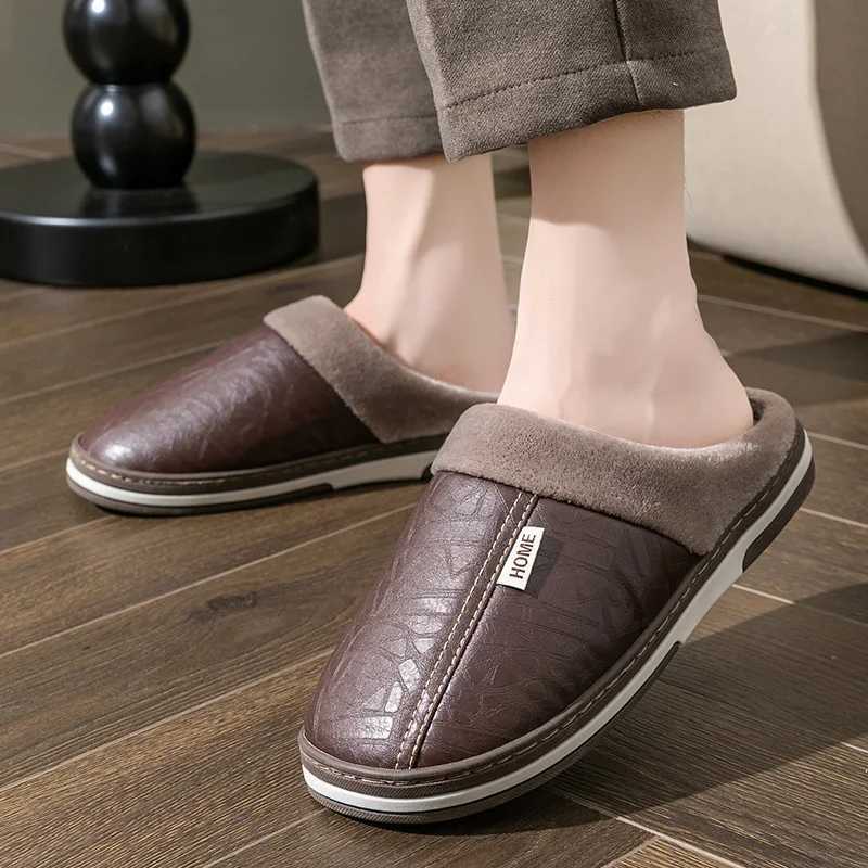 Stylist Winter Slippers for Men and Women ThickSoled Indoor Home Warmth Couples Shoes NonSlip Flat Platform Cotton Couples Slippers F2501031