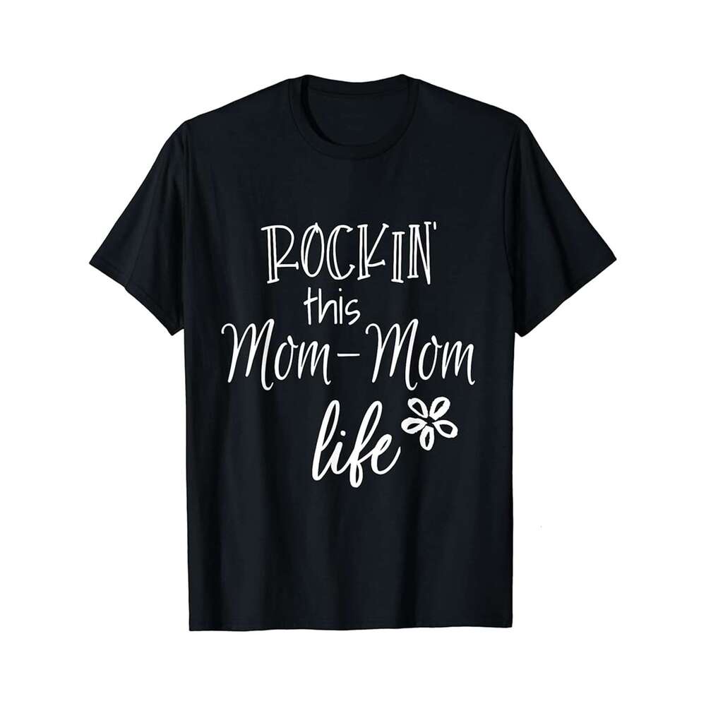 Designer T shirt Rocking Motherhood since Day Mother Family Mom - 220g T shits