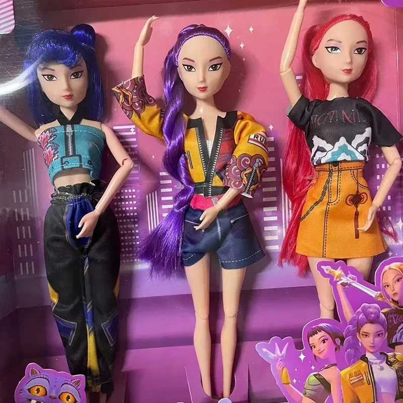 2025 K-pop popular cartoon Demon Hunters Action Figure doll toy Rumi Mira zoey perfect design doll toy decorative ornament Z251110