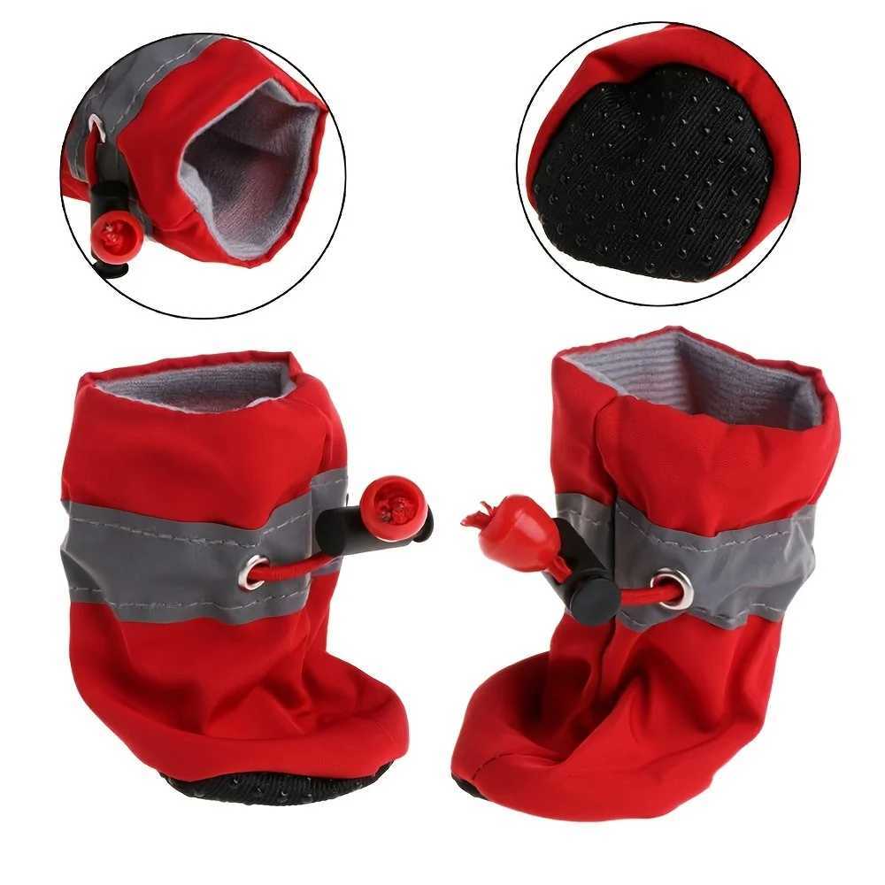 New Arrival 4 waterproof puppy shoes - protect your pets paws and keep them dry outdoor rain boots for dogs Z250410