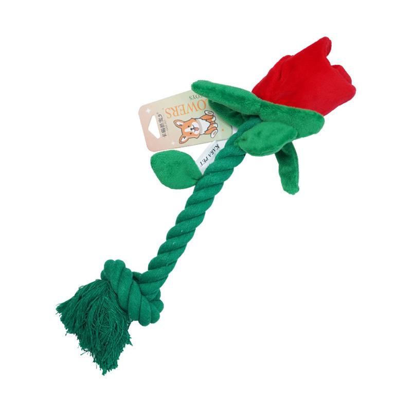 Plush Soft Fake Rose Flowers for Cats & Dogs - Perfect Pet Gifts for Valentine's Day and Weddings