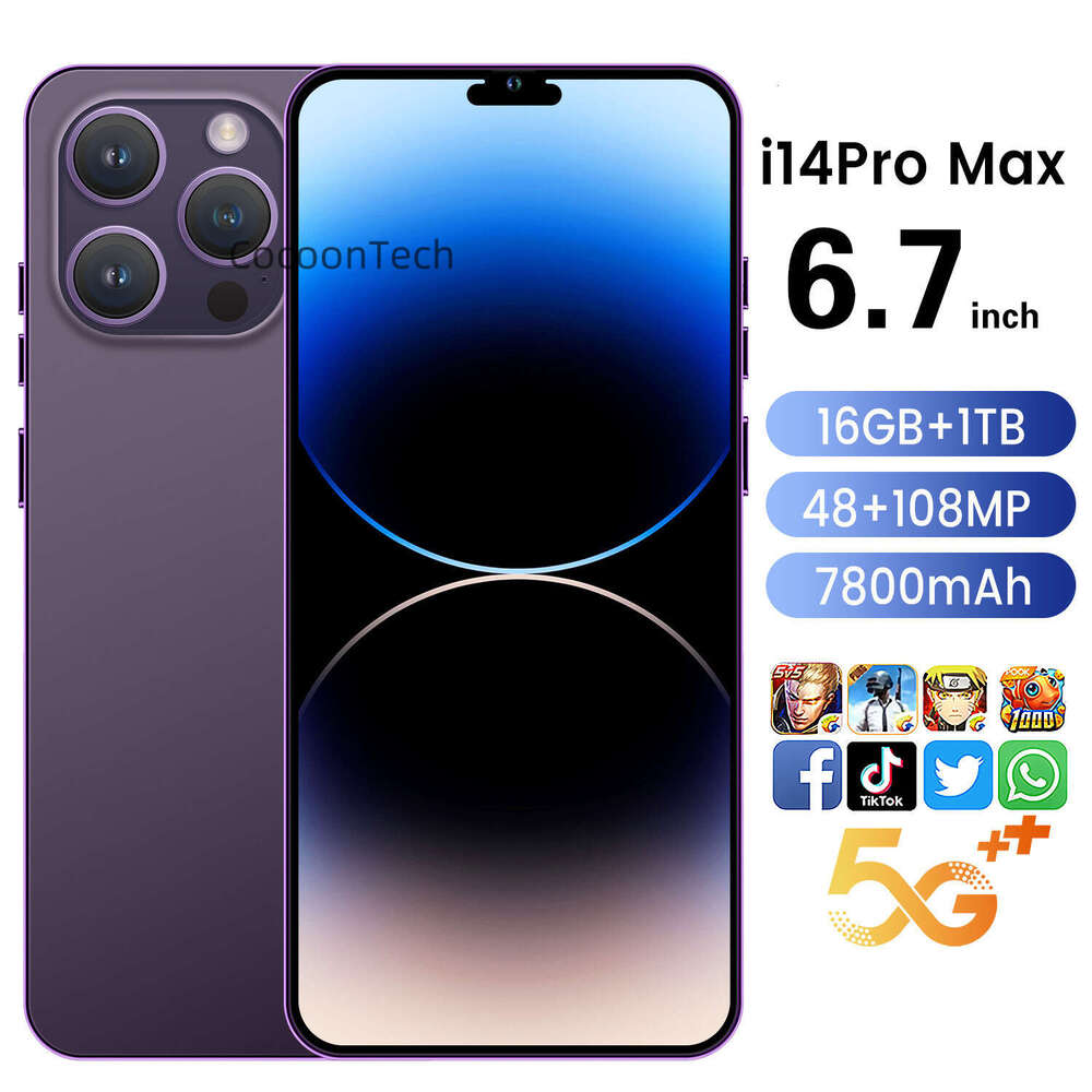 I14 Pro Max low-priced 1+16GB smartphone with 6.7-inch large screen, best-selling 3G phone