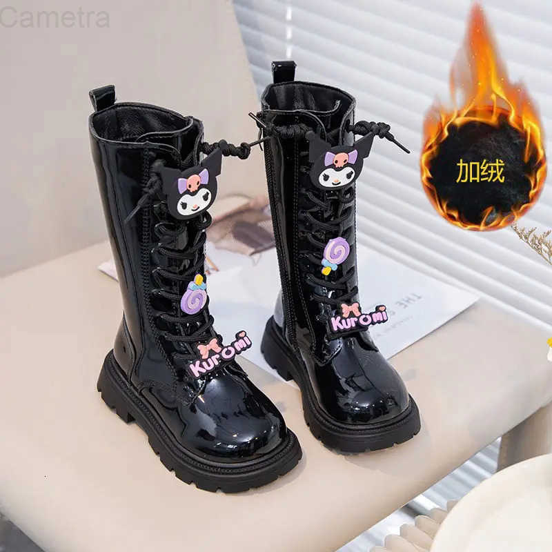 Sanrio Kawaii Kuromi My Melody Cute Cartoon Children Warm Boots Student Non Slip Comfortable Boots Long Tube Shoes Gift for Kids H251110