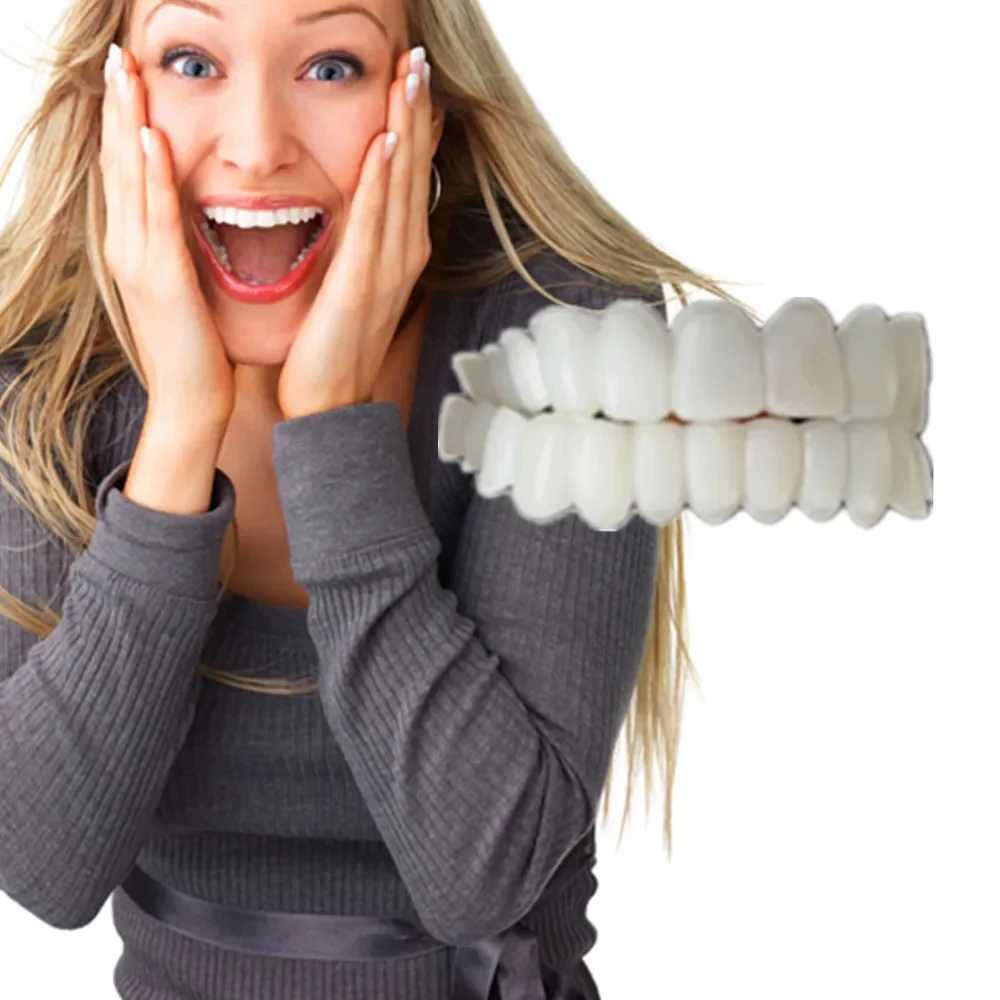SowSmile Silicone smile Dental Hygiene Upper and Lower Dentures Cover Veneer Tooth Support Whitening Product Mold M250410