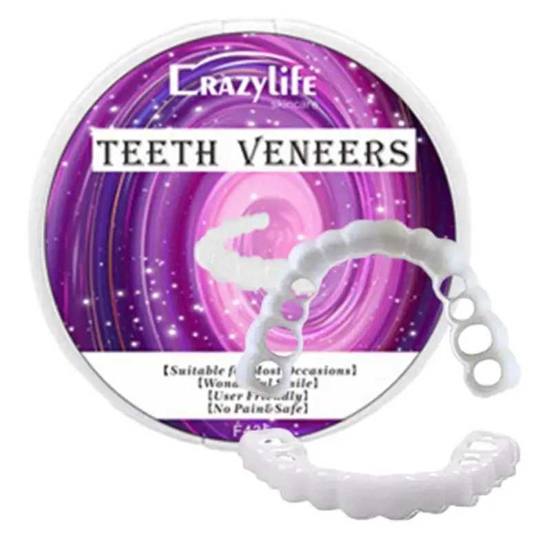 New Arrival Tooth veneer tooth cover tooth veneer set tooth veneer stuck on the cover dentures instantly confident smile temporary teeth Z250410