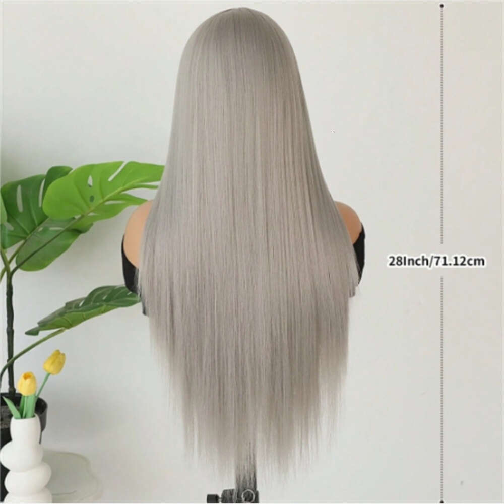 13X6 HD Transparent Lace Front Platinum Ice Blonde #60 - Pre-Plucked Glueless Human With 250% Density, Baby Hair For & Men, Bye Knots, Mother's D