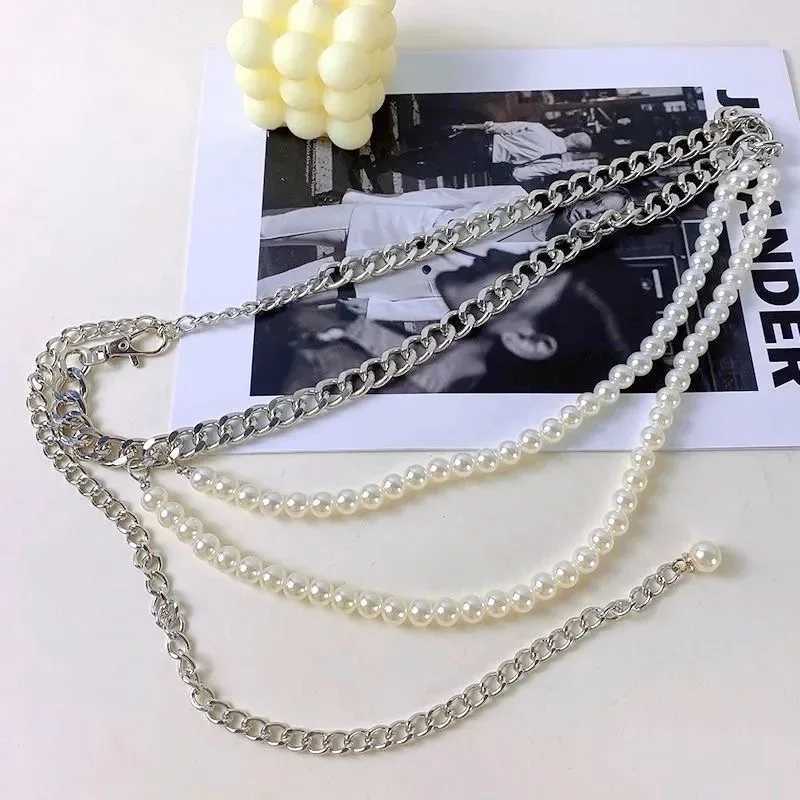 Mtilayer pearl waist chain used for fashionable retro role-playing body accessories sexy party accessories gifts X250410