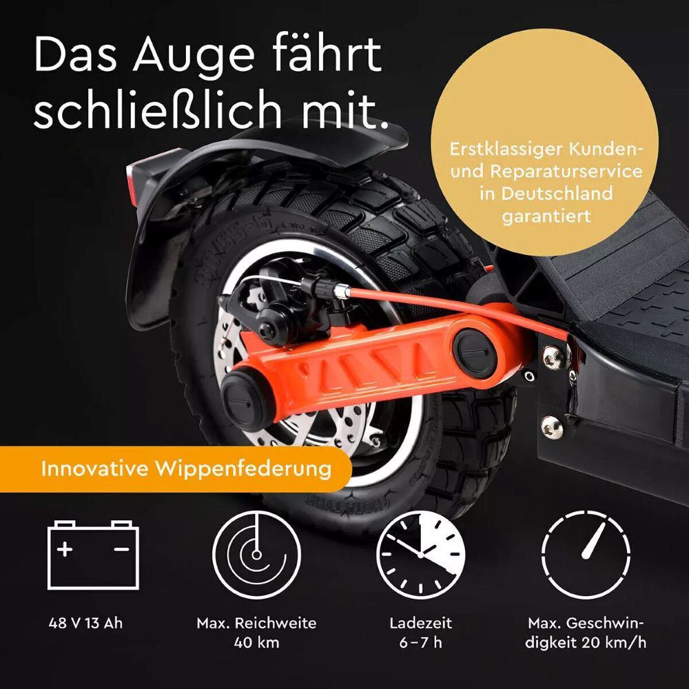 JOYOR S-5-ABE Foldable Off-Road E-Scooter 10 Inch Air Tires 48V 13Ah LCD Display Front Rear Disc Brakes Folding Electric Scooter